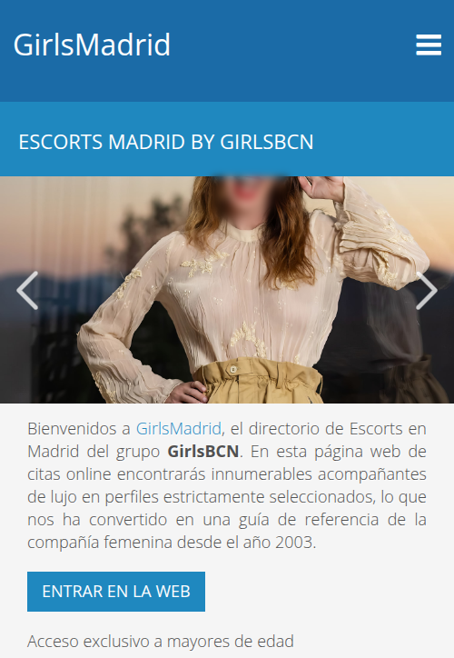 GirlsMadrid Escorts Madrid Directory